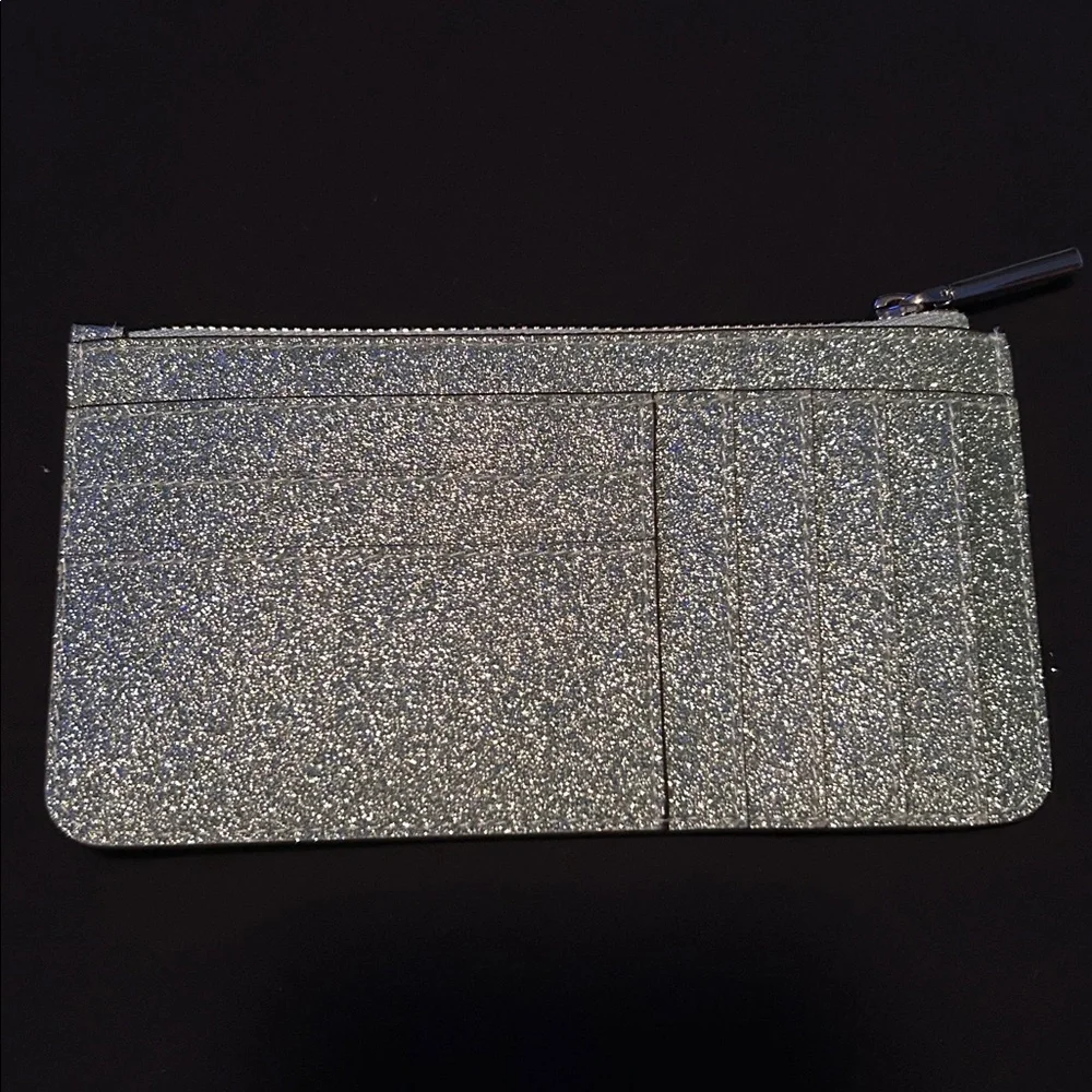 Kate Spade Seawater Green Kenzie Boxed Glitter Card Holder Wallet - Picture 4 of 15